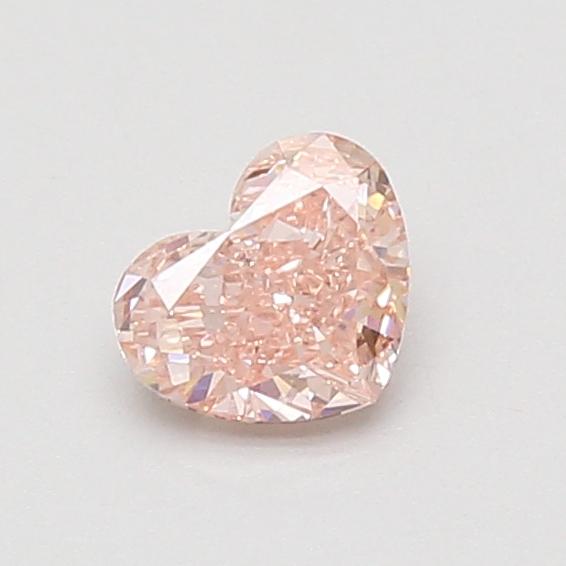 0.55 Ct. Fancy Intense Pink Heart Lab Grown Diamond