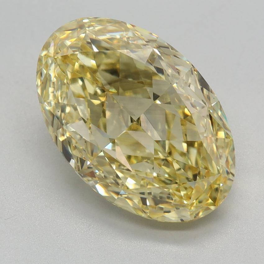 4.04 Ct. Fancy Intense Yellow Oval Lab Grown Diamond