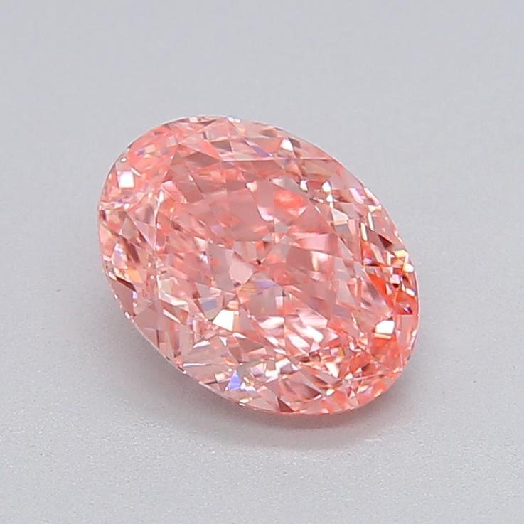 1.56 Ct. Fancy Vivid  Pink Oval Lab Grown Diamond