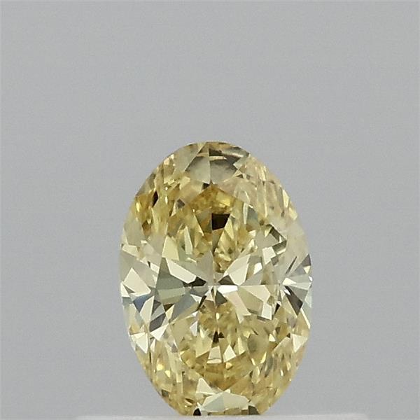 0.37 Ct. Fancy Vivid Yellow Oval Lab Grown Diamond