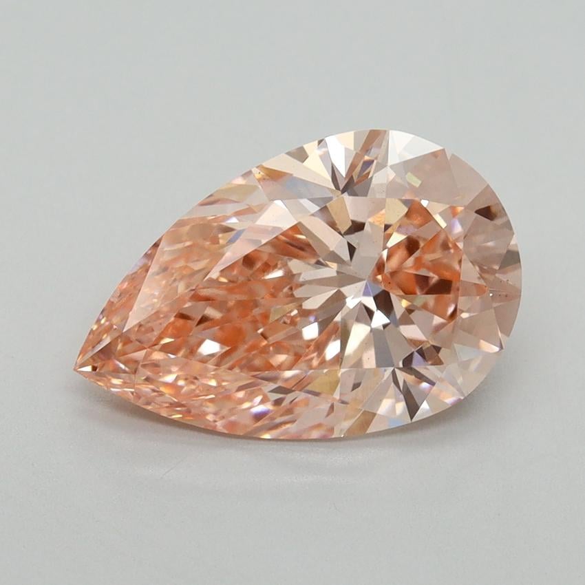 3.01 Ct. Fancy Vivid Pink Pear Lab Grown Diamond