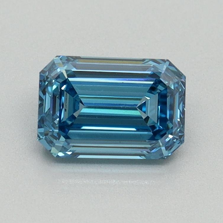 1.01 Ct. Fancy Vivid Blue Emerald Lab Grown Diamond
