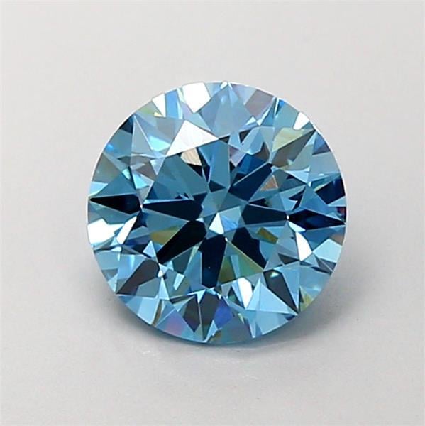 1.29 Ct. Fancy Vivid  Blue Round Lab Grown Diamond