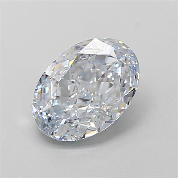1.18 Ct. Light  Blue Oval Lab Grown Diamond