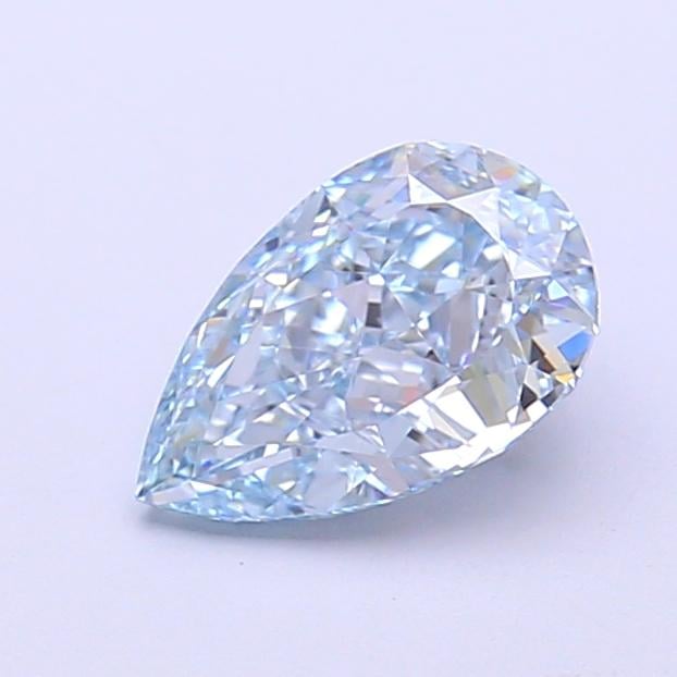 1.12 Ct. Fancy Intense  Blue Pear Lab Grown Diamond