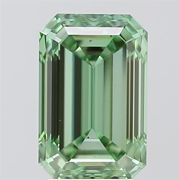 3.59 Ct. Fancy Vivid Green Emerald Lab Grown Diamond