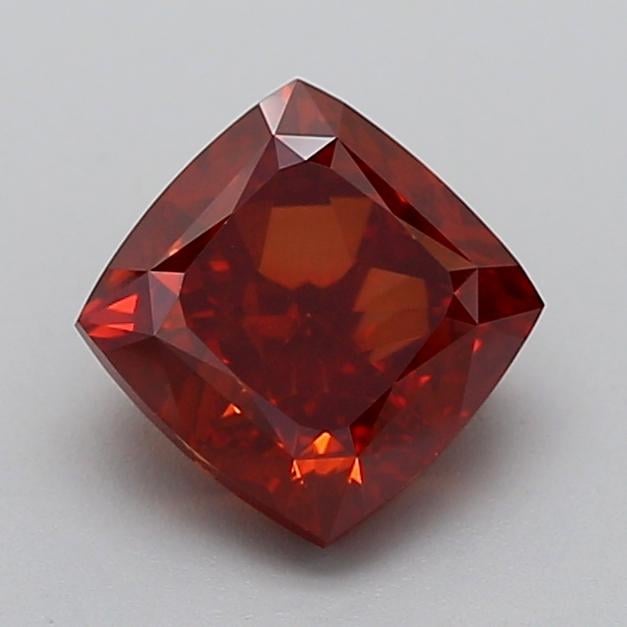 2.16 Ct. Fancy Brownish Orange Cushion Lab Grown Diamond