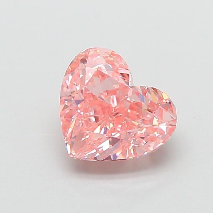 1.61 Ct. Fancy Vivid  Pink Heart Lab Grown Diamond