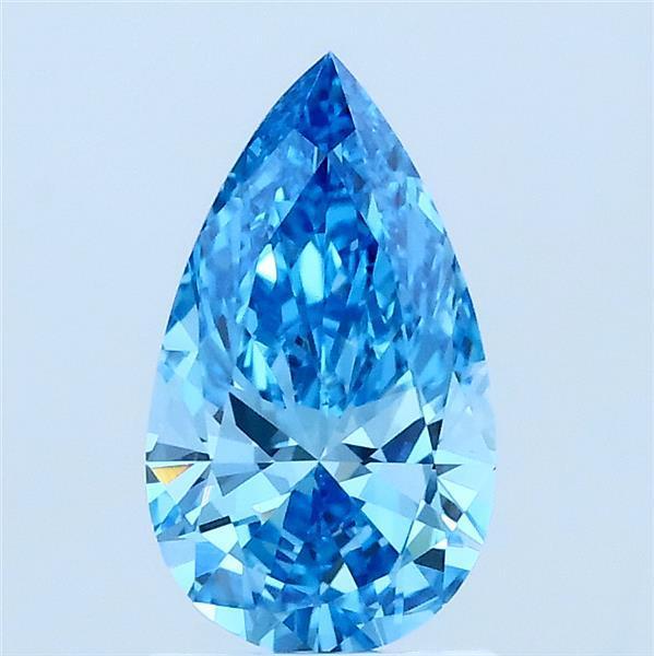 1.00 Ct. Fancy Vivid Blue Pear Lab Grown Diamond