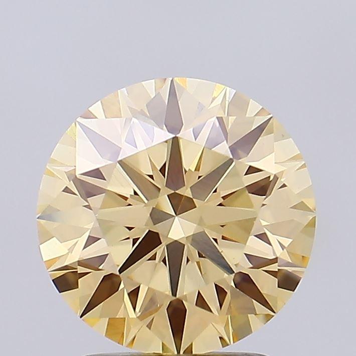 2.36 Ct. Fancy Brownish Yellow Round Lab Grown Diamond