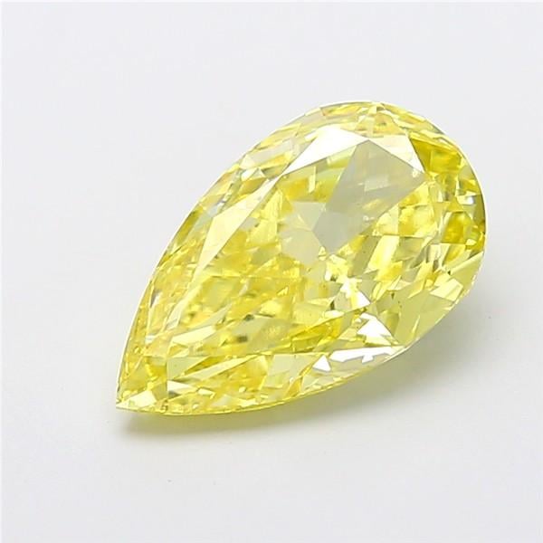 3.53 Ct. Fancy Intense Yellow Pear Lab Grown Diamond