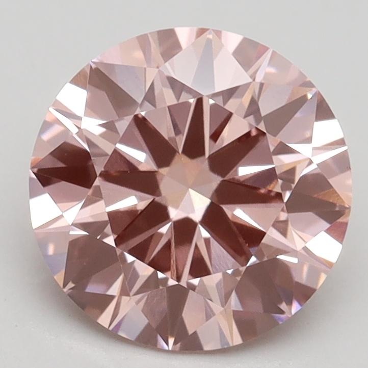 2.13 Ct. Fancy Intense Pink Round Lab Grown Diamond
