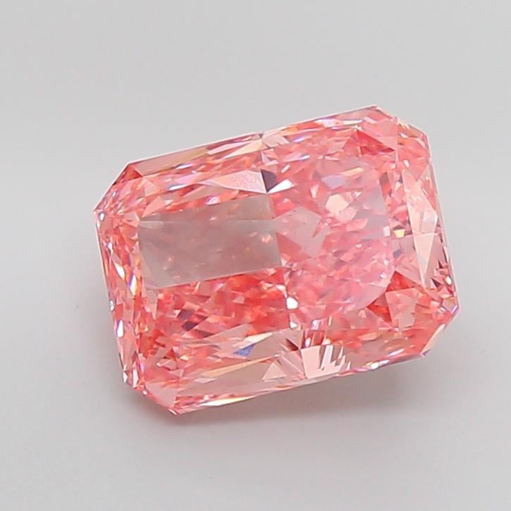 10.17 Ct. Fancy Vivid Pink Radiant Lab Grown Diamond
