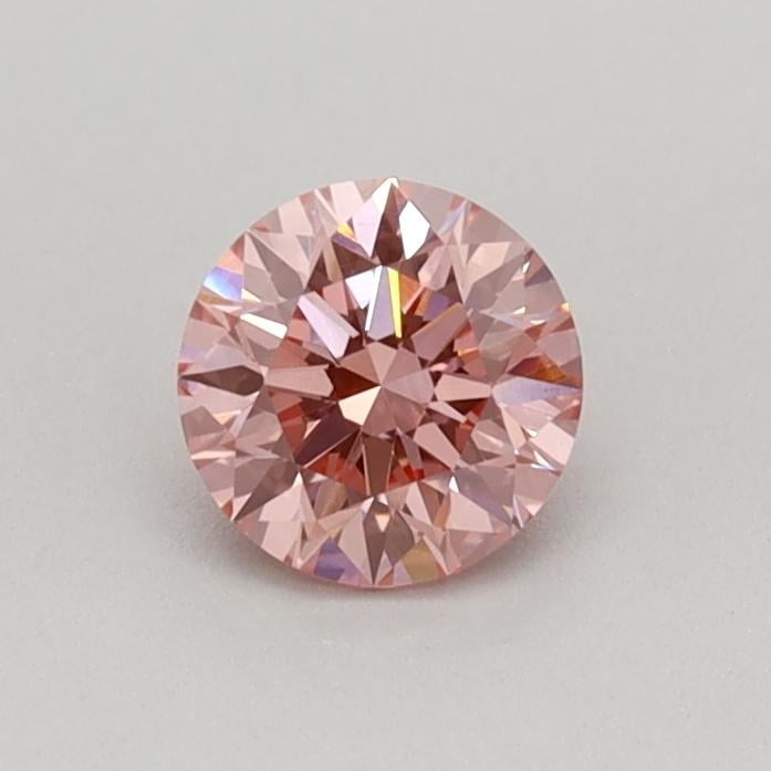 0.33 Ct. Fancy Vivid Pink Round Lab Grown Diamond