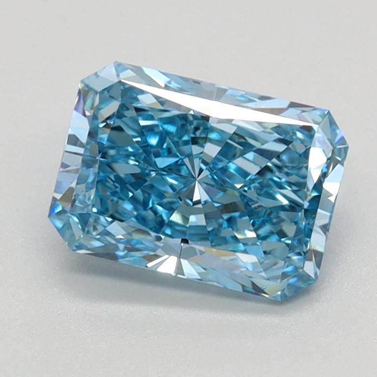 1.08 Ct. Fancy Vivid Blue Radiant Lab Grown Diamond