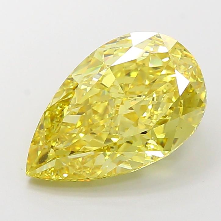6.00 Ct. Fancy Intense Yellow Pear Lab Grown Diamond
