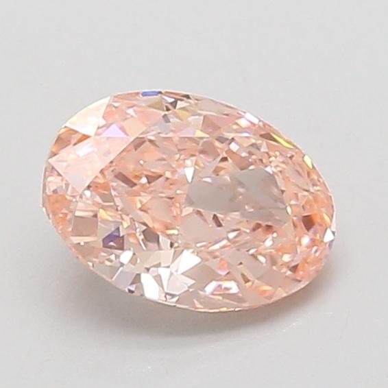 1.08 Ct. Fancy Vivid Pink Oval Lab Grown Diamond