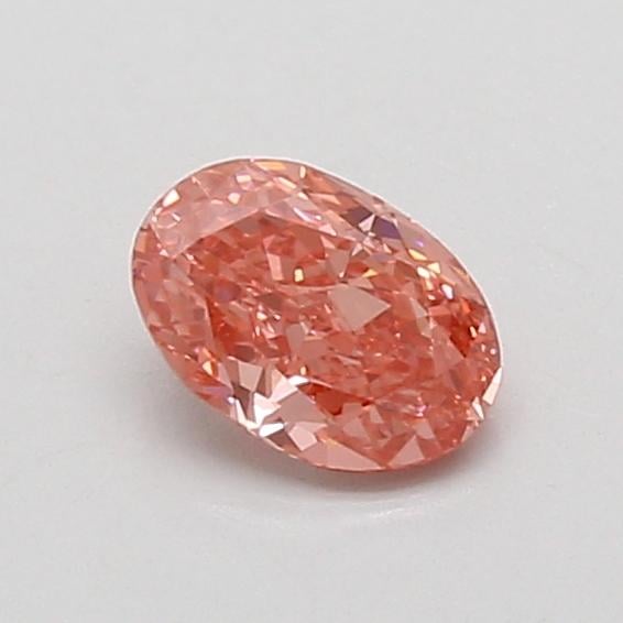 0.56 Ct. Fancy Vivid Pink Oval Lab Grown Diamond