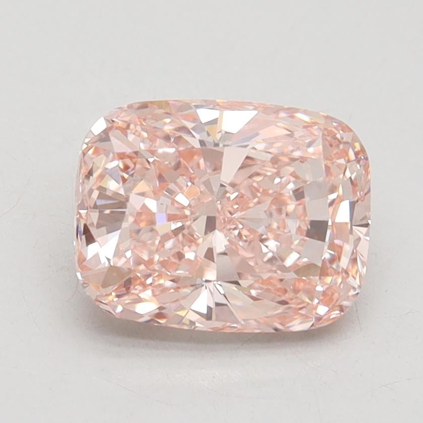 1.66 Ct. Fancy Intense Pink Cushion Lab Grown Diamond