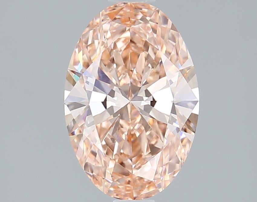 1.58 Ct. Fancy Vivid Pink Oval Lab Grown Diamond