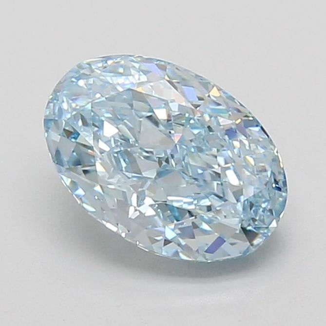 1.88 Ct. Fancy Vivid Blue Oval Lab Grown Diamond