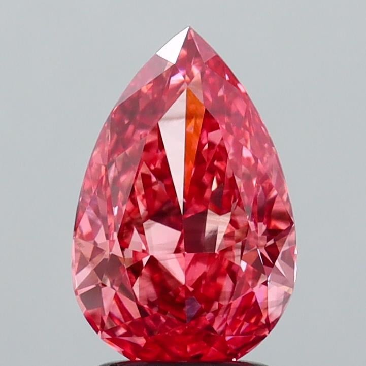 1.86 Ct. Fancy Vivid  Pink Pear Lab Grown Diamond