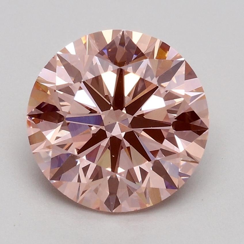 1.74 Ct. Fancy Intense Pink Round Lab Grown Diamond