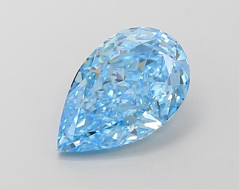 2.74 Ct. Fancy Vivid Blue Pear Lab Grown Diamond