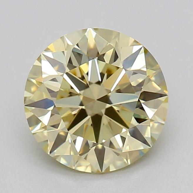 1.07 Ct. Fancy Light Yellow Round Lab Grown Diamond