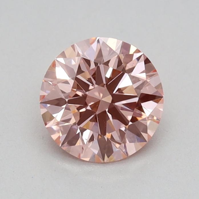 0.51 Ct. Fancy Intense Pink Round Lab Grown Diamond