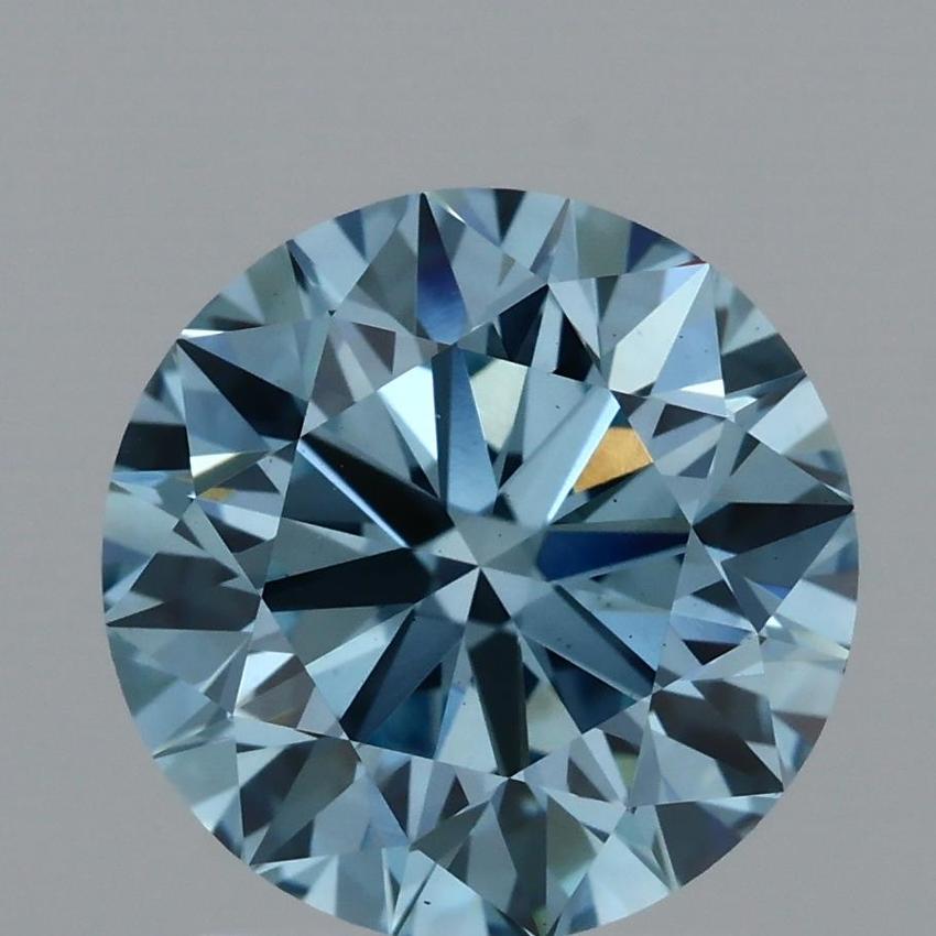 2.04 Ct. Fancy Vivid Blue Round Lab Grown Diamond