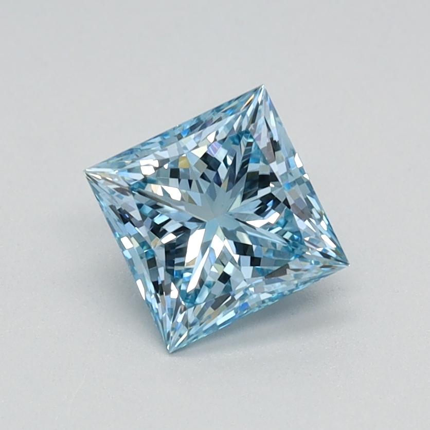 0.75 Ct. Fancy  Intense Blue Princess Lab Grown Diamond