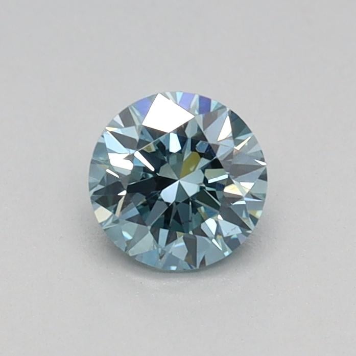 0.30 Ct. Fancy Vivid Blue Round Lab Grown Diamond