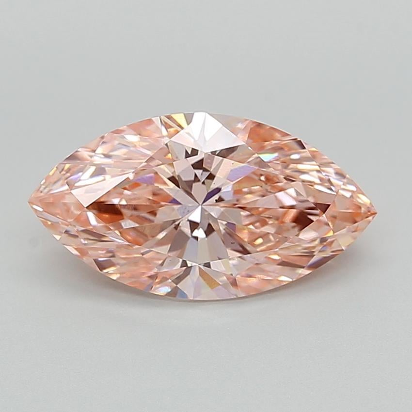3.01 Ct. Fancy Vivid  Pink Marquise Lab Grown Diamond