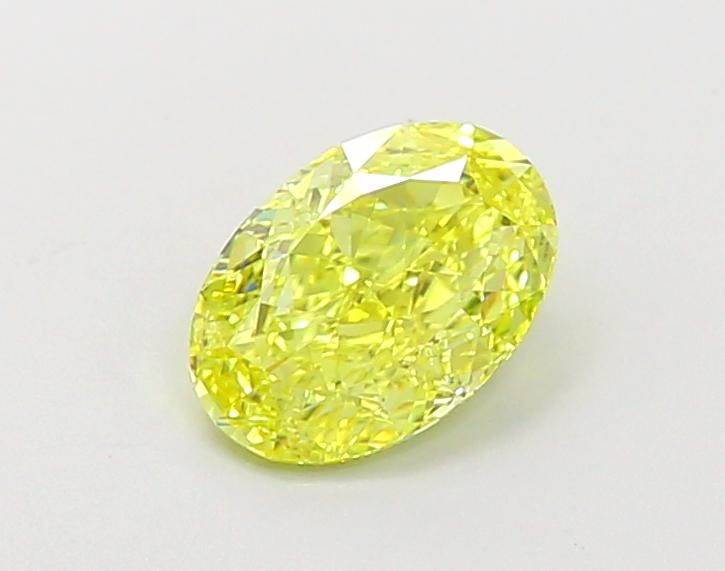 1.06 Ct. Fancy Intense  Yellow Oval Lab Grown Diamond