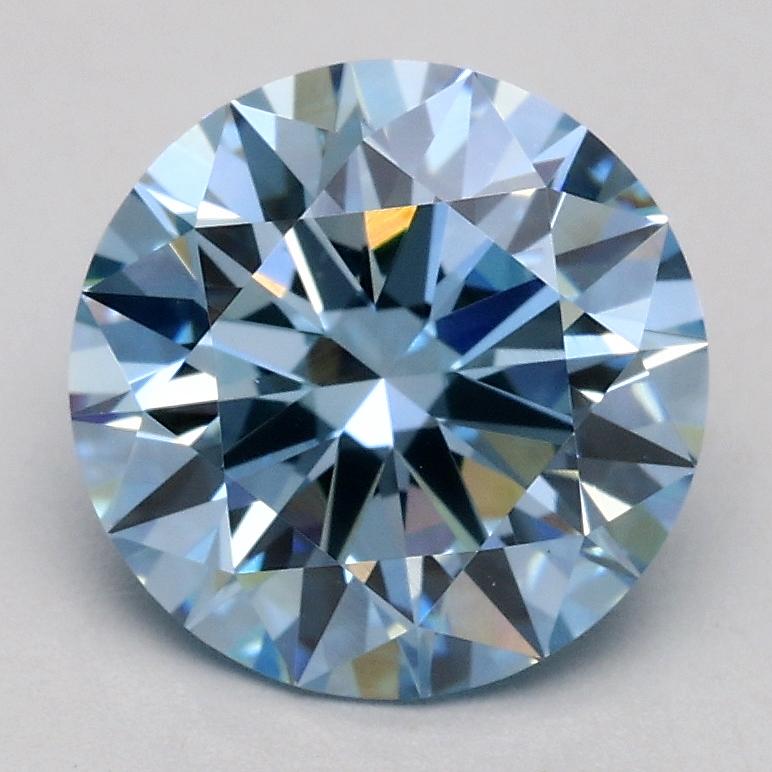 1.69 Ct. Fancy Blue Round Lab Grown Diamond