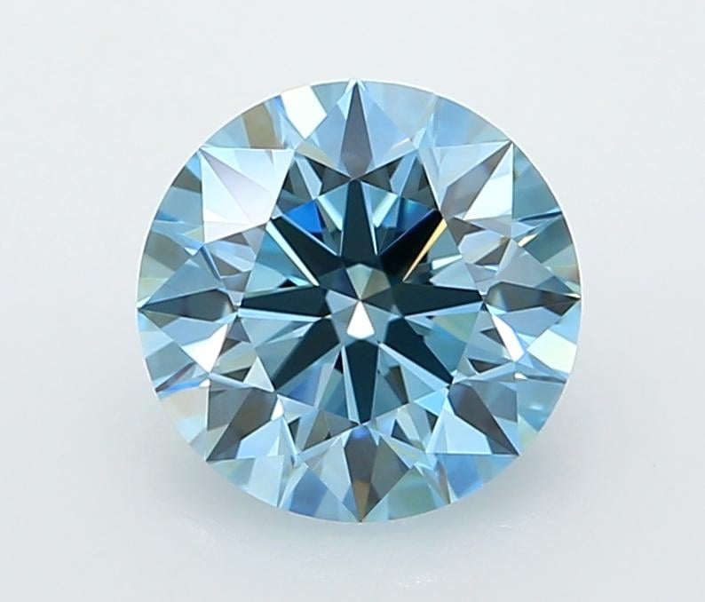 2.01 Ct. Fancy Vivid  Blue Round Lab Grown Diamond