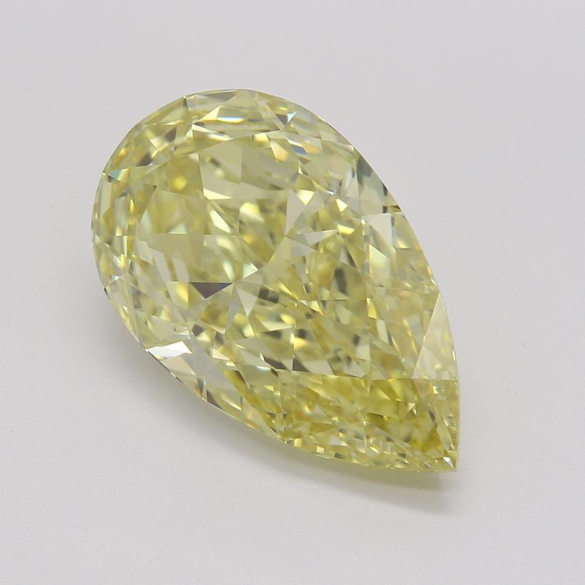 3.84 Ct. Fancy Intense Yellow Pear Diamond