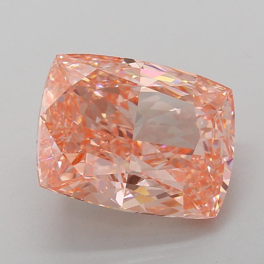 9.03 Ct. Fancy Vivid Pink Cushion Lab Grown Diamond
