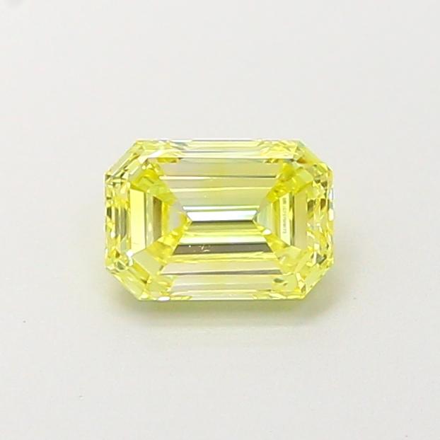 0.50 Ct. Fancy Intense  Yellow Emerald Lab Grown Diamond