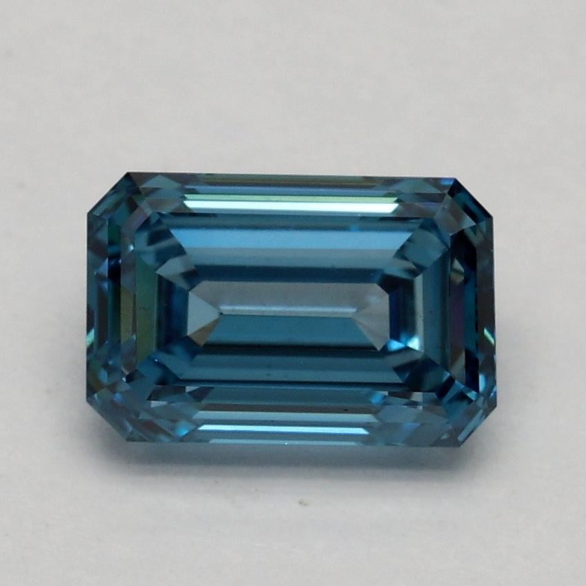 1.09 Ct. Fancy Vivid Blue Emerald Lab Grown Diamond