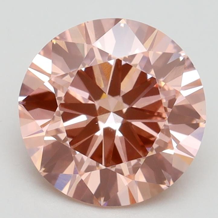 2.05 Ct. Fancy Intense Pink Round Lab Grown Diamond