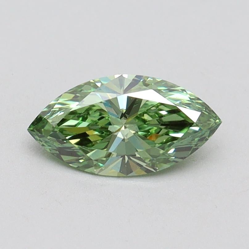0.58 Ct. Fancy Vivid Pacific Green Marquise Lab Grown Diamond