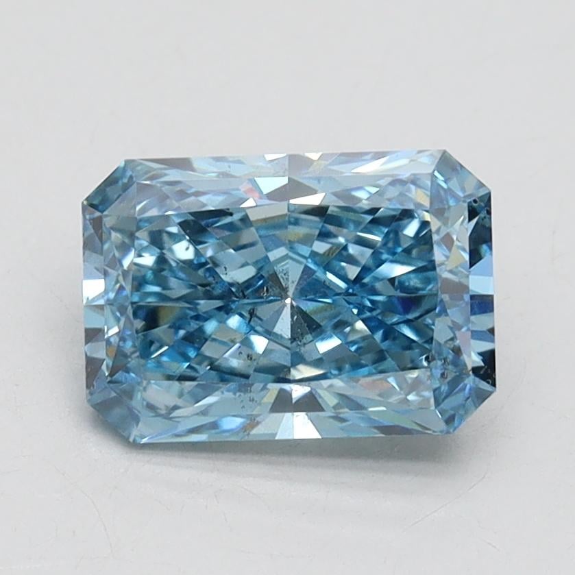 1.50 Ct. Fancy Vivid Blue Radiant Lab Grown Diamond