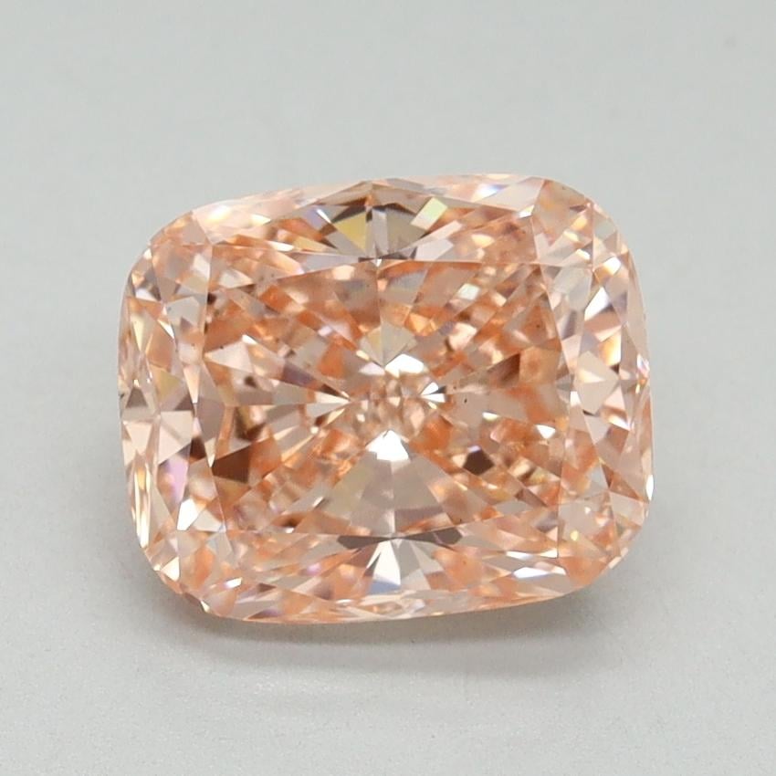 2.16 Ct. Fancy Vivid Pink Cushion Lab Grown Diamond