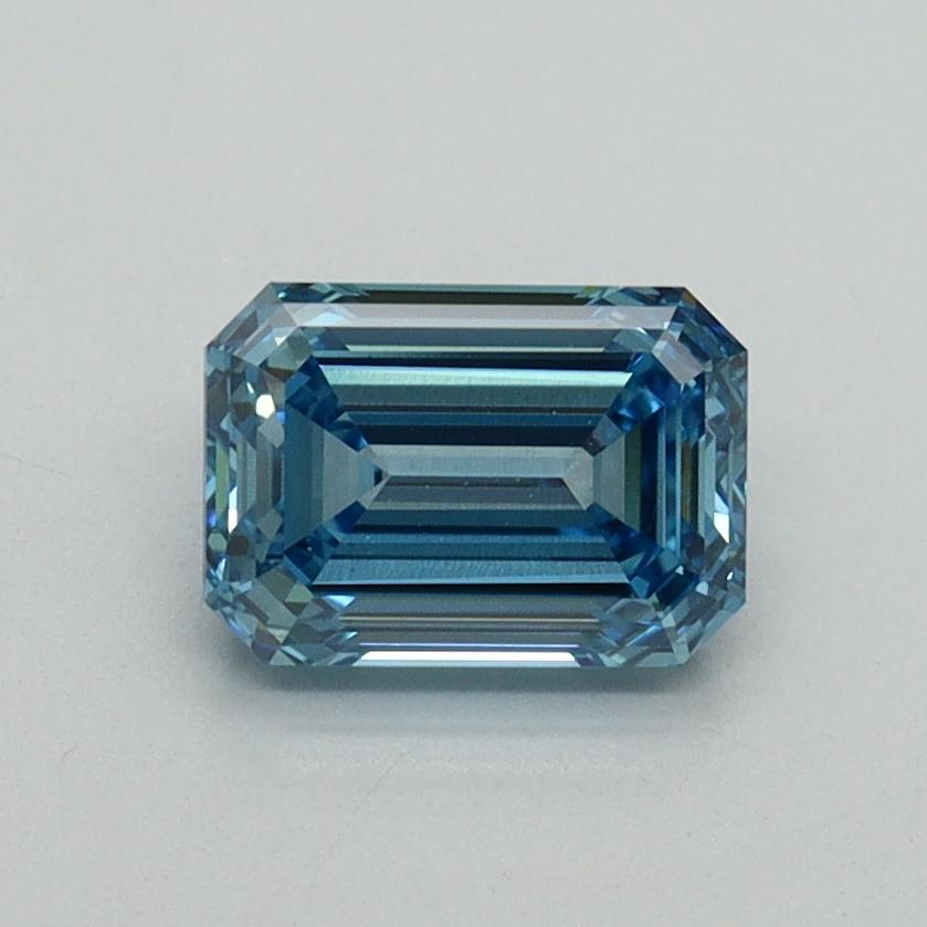 1.02 Ct. Fancy Vivid Blue Emerald Lab Grown Diamond