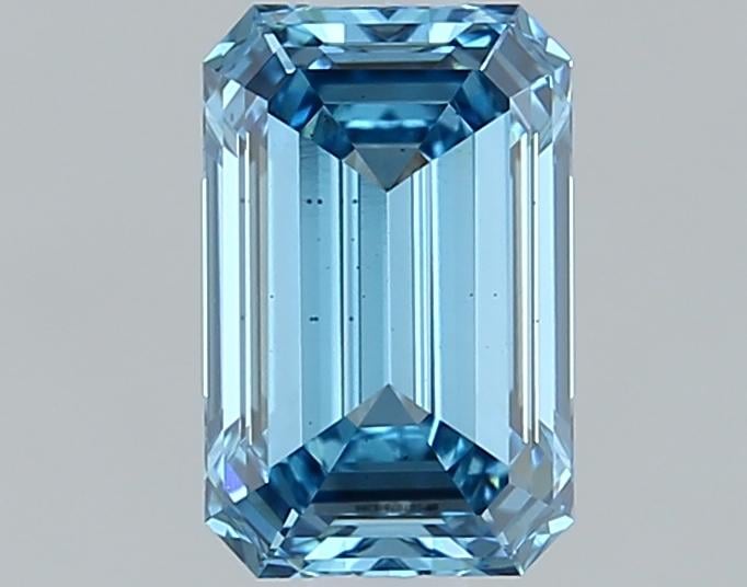 1.02 Ct. Fancy Vivid Blue Emerald Lab Grown Diamond