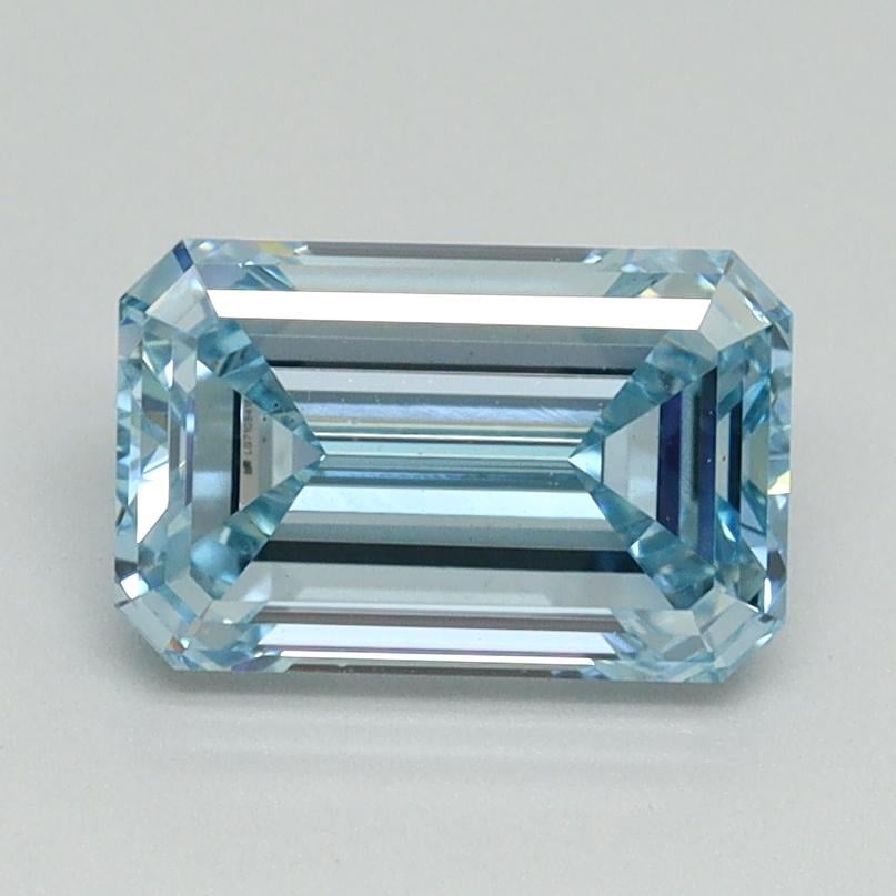 1.52 Ct. Fancy Intense Blue Emerald Lab Grown Diamond