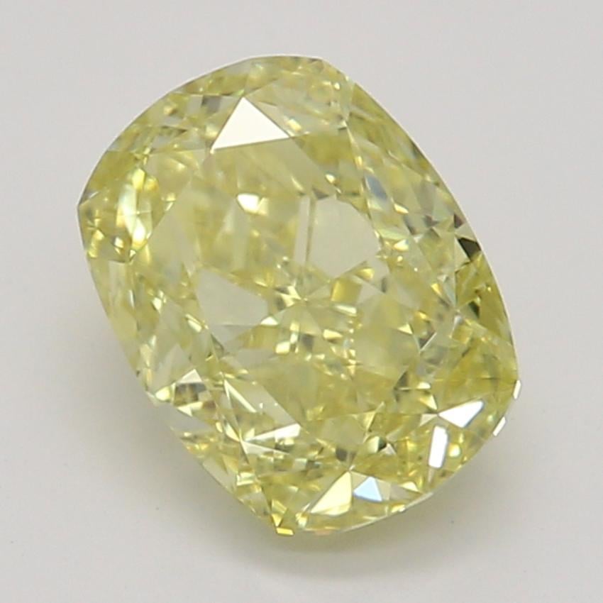 0.72 Ct. Fancy Intense Yellow Cushion Diamond