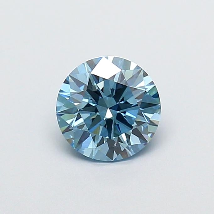 1.04 Ct. Fancy Vivid  Blue Round Lab Grown Diamond